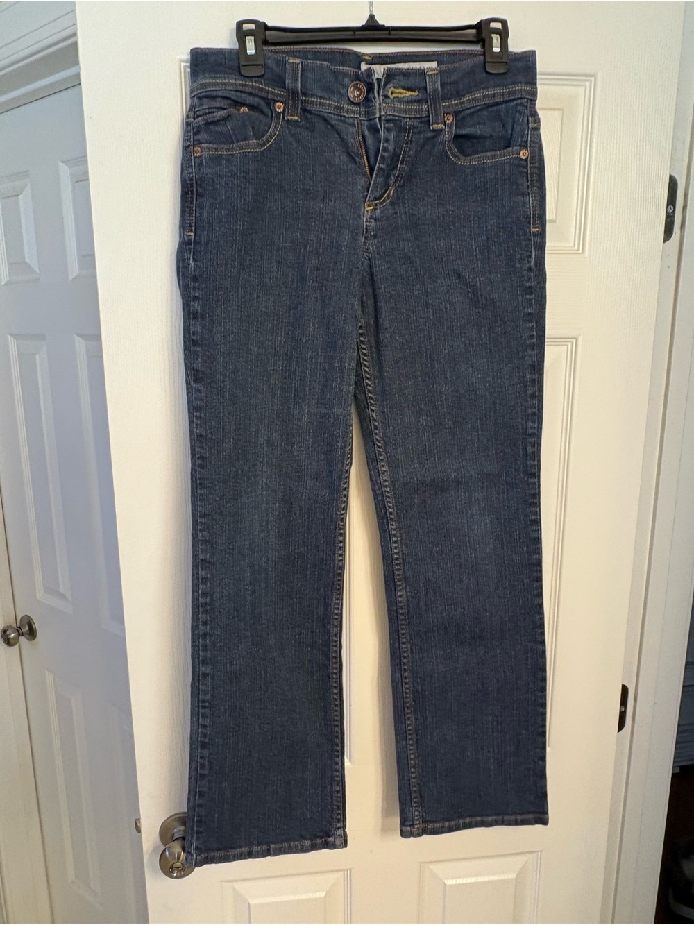 DKNY Women's Bootcut Jeans in Dark Blue Denim